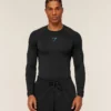 element baselayer long sleeve t shirt (black/blue)