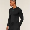 element baselayer long sleeve t shirt (black/blue)