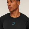 element baselayer long sleeve t shirt (black/blue)
