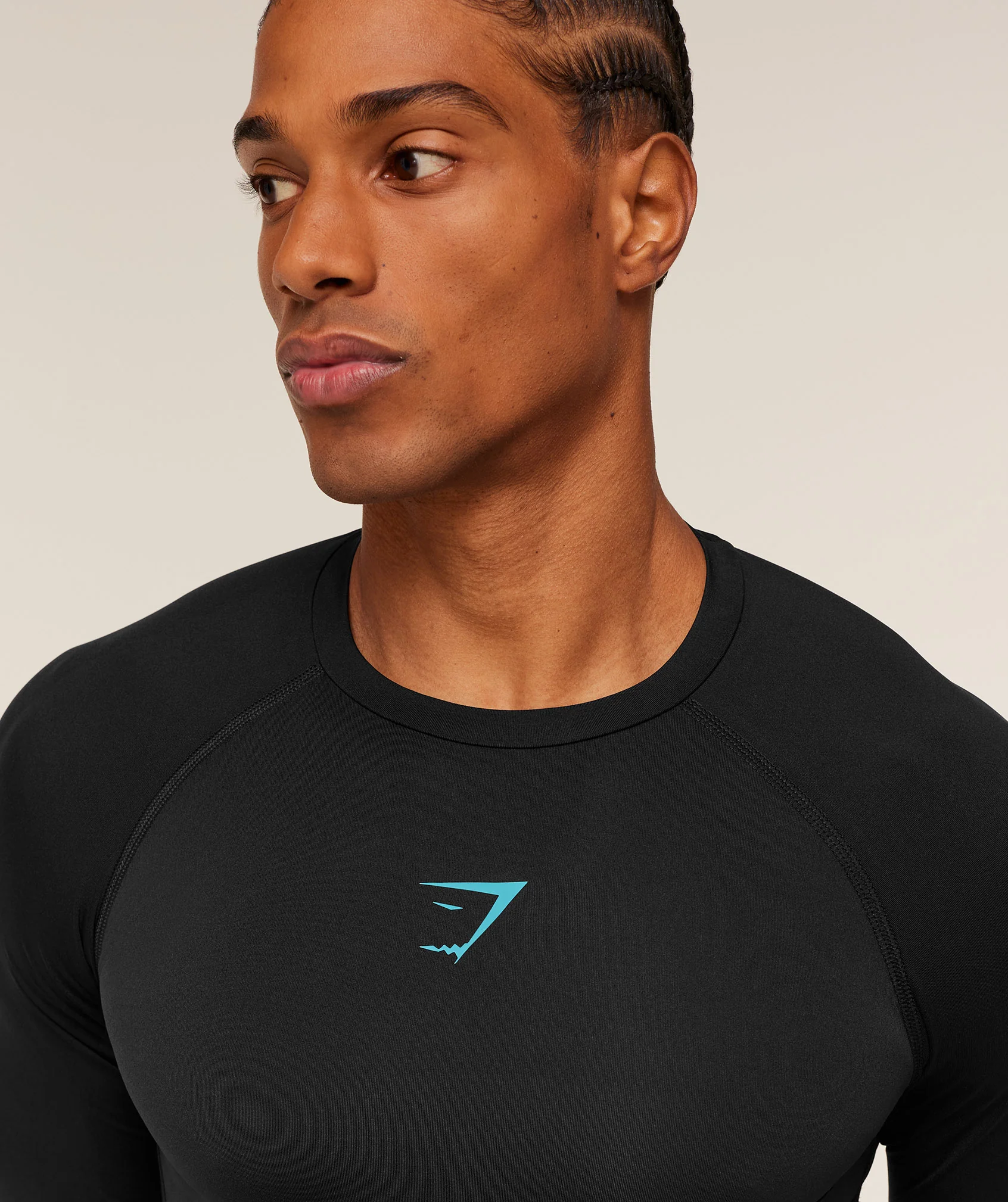 element baselayer long sleeve t shirt (black/blue)