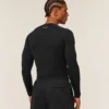 element baselayer long sleeve t shirt (black/blue)