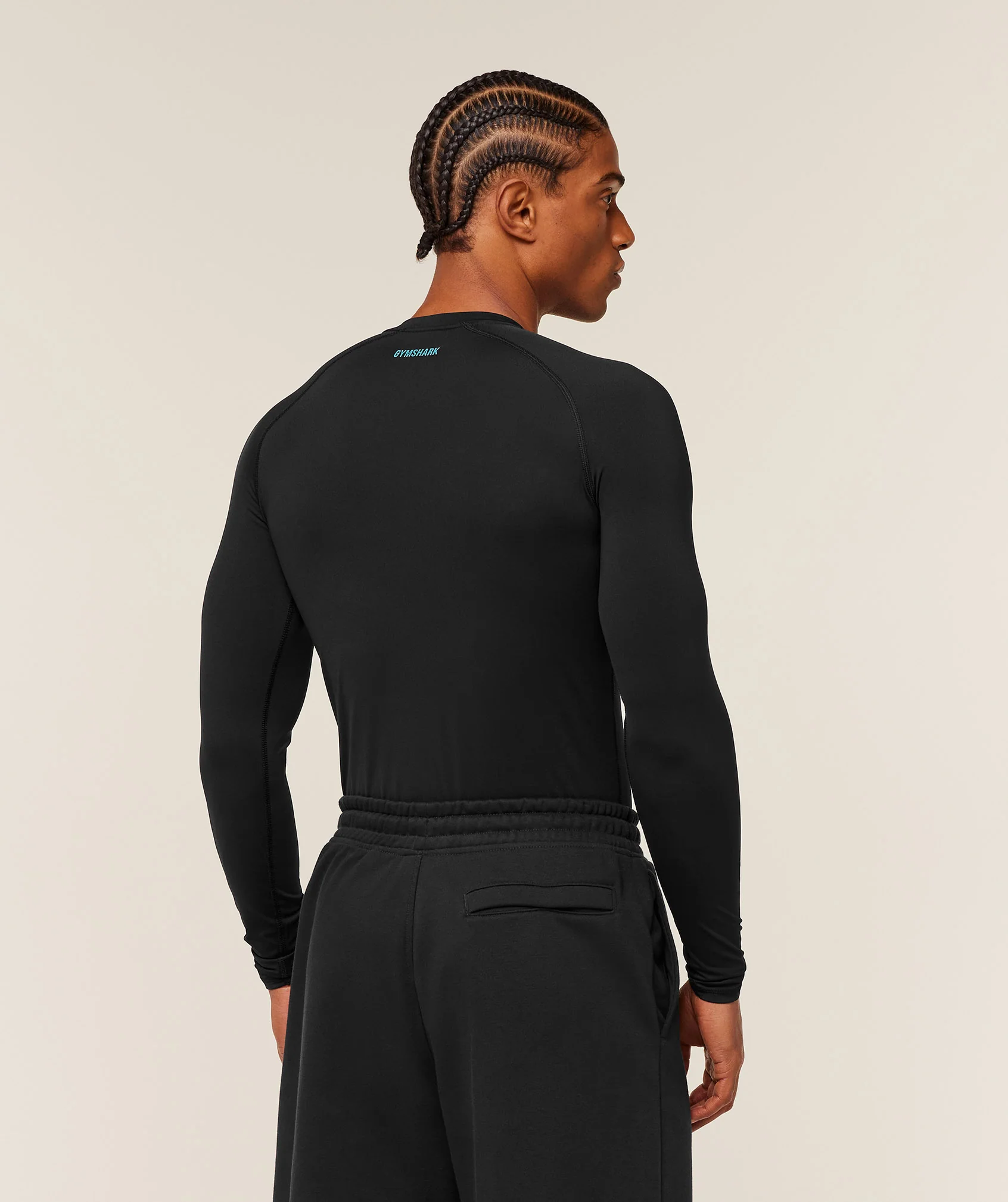 element baselayer long sleeve t shirt (black/blue)